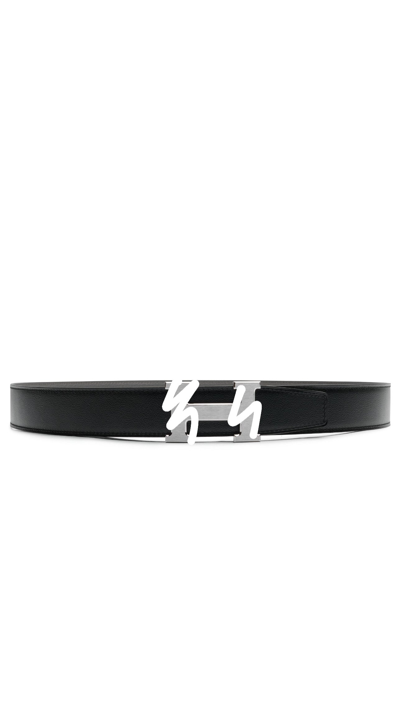 Hermss Belt - Black & Silver (With Box)