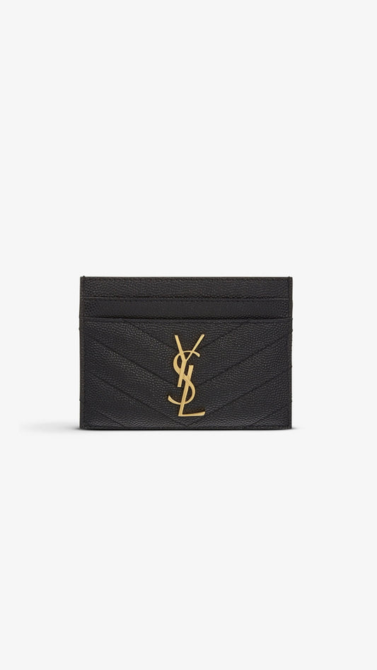 YSL Cardholder - Gold Hardware